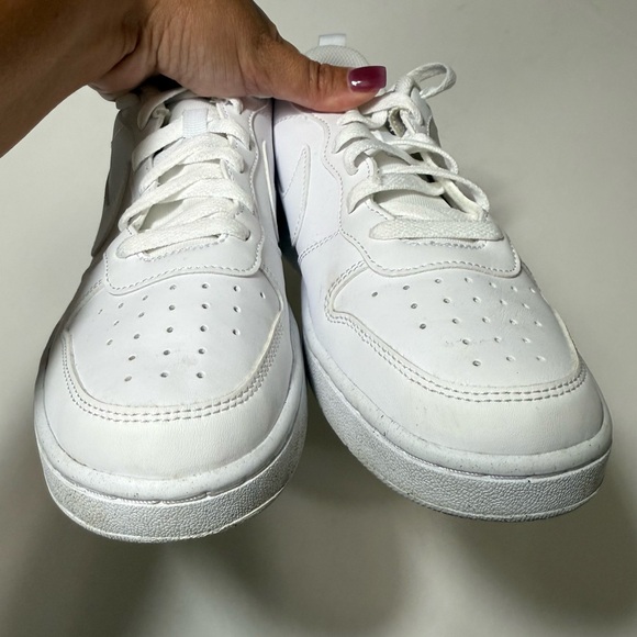 Nike Court Borough Low 2 “Triple White” Big Kid Size 7Y Sneakers - Picture 13 of 16